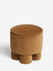 Relaxed Chenille Toffee Brown Bloor Storage Stool - Image 6 of 7