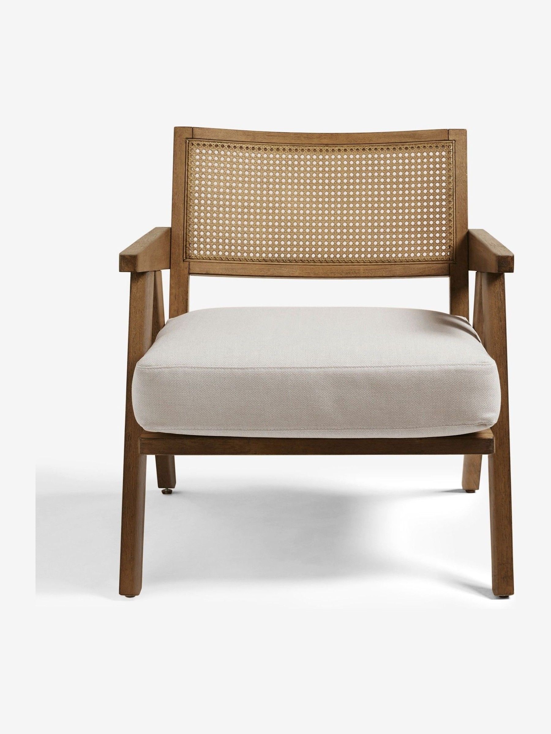Buy Bronx Frame, Contemporary Tweed Linen Natural Abel Wooden