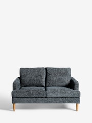 Chunky Chenille Dark Navy Blue Murphy Compact 2 Seater Sofa In A Box - Image 7 of 9