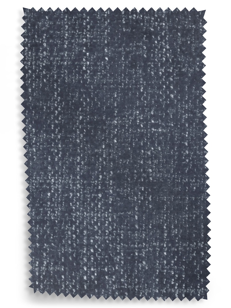 Chunky Chenille Dark Navy Blue Murphy Compact 2 Seater Sofa In A Box - Image 9 of 9