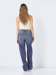 NOISY MAY Blue High Waisted Wide Leg Jeans - Image 3 of 8