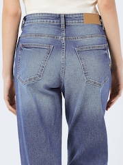 NOISY MAY Blue High Waisted Wide Leg Jeans - Image 5 of 8