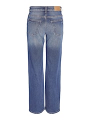 NOISY MAY Blue High Waisted Wide Leg Jeans - Image 8 of 8