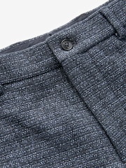 Navy EDIT Textured Bouclé Trousers - Image 8 of 9