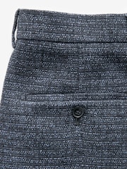 Navy EDIT Textured Bouclé Trousers - Image 9 of 9