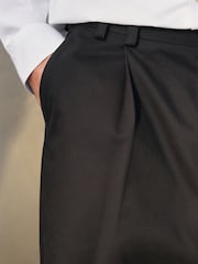 Black EDIT Wide Leg 100% Cotton Trousers - Image 4 of 8