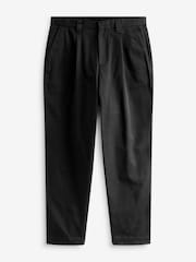 Black EDIT Wide Leg 100% Cotton Trousers - Image 5 of 8