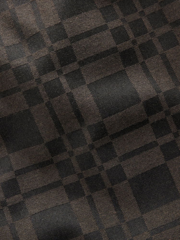Brown EDIT Patterned Trucker Jacket - Image 9 of 9