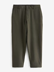 Green Elasticated Waist EDIT Relaxed Twill Trousers - Image 6 of 9