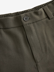 Green Elasticated Waist EDIT Relaxed Twill Trousers - Image 7 of 9