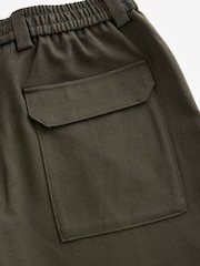 Green Elasticated Waist EDIT Relaxed Twill Trousers - Image 8 of 9