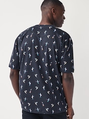 Navy Hummingbird Print T-Shirt - Image 3 of 7