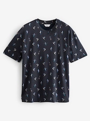 Navy Hummingbird Print T-Shirt - Image 5 of 7
