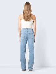 NOISY MAY Blue High Waisted Straight Leg Jeans - Image 2 of 9