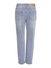 NOISY MAY Blue High Waisted Straight Leg Jeans - Image 8 of 9