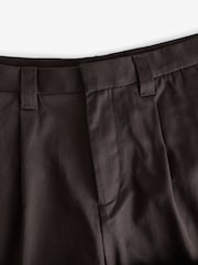 Brown EDIT Wide Leg 100% Cotton Trousers - Image 2 of 4