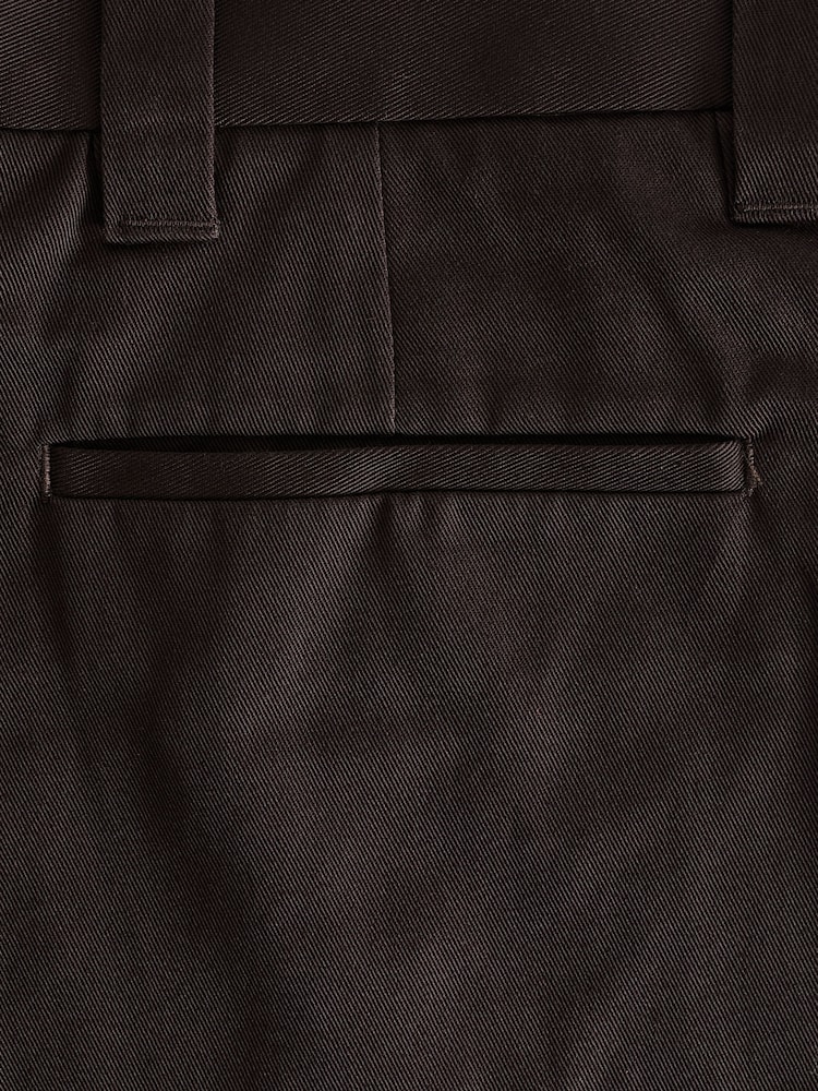 Brown EDIT Wide Leg 100% Cotton Trousers - Image 3 of 4