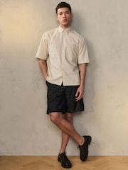 Brown EDIT Patterned Bermuda Shorts - Image 1 of 9