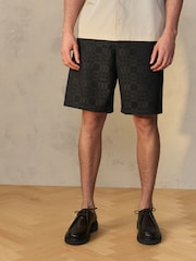 Brown EDIT Patterned Bermuda Shorts - Image 3 of 9