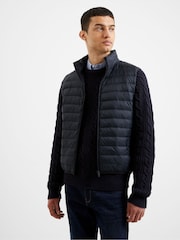 French Connection Blue Superlight Padded Gilet - Image 1 of 5