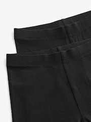 Noir - Lot de 2 shorts de vélo extensibles en coton riche (3-16ans) - Image 8 of 8