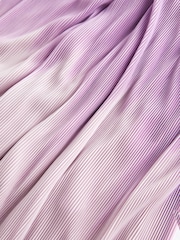 Lilac Purple Wide Leg Plisse Trousers - Image 6 of 6