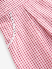 Red Cotton Rich Scalloped Collar Gingham School Dress (3-14yrs) - Image 10 of 10