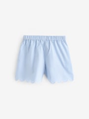 Bleu - Pull-on Cotton Rich School Vichy Shorts (3-14yrs) - Image 6 de 7