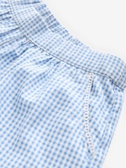 Bleu - Pull-on Cotton Rich School Vichy Shorts (3-14yrs) - Image 7 de 7