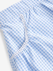 Bleu - Pull-on Cotton Rich School Vichy Jupes (3-14yrs) - Image 5 de 5