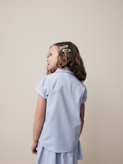 Bleu - Chemisier Vichy de l'école Cotton Rich (3-14ans) - Image 3 de 8