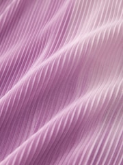 Lilac Purple Sheer Plissé Kaftan - Image 5 of 5