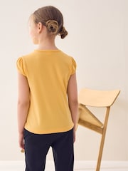 Yellow Puff Sleeve 100% Cotton T-Shirts 2 Pack (3-16yrs) - Image 3 of 7