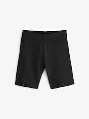 Black Longer Length 5 Pack Cotton Rich Stretch Cycle Shorts (3-16yrs) - Image 3 of 8