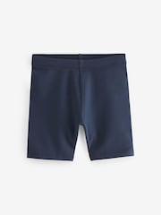 Bleu marine - Lot de 5 shorts de vélo extensibles en coton riche (3-16ans) - Image 2 de 3