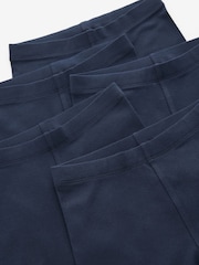Bleu marine - Lot de 5 shorts de vélo extensibles en coton riche (3-16ans) - Image 3 de 3