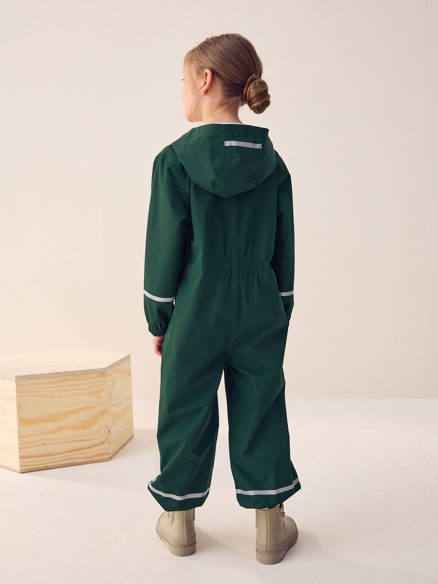 Buy Green Zip Hooded Waterproof Puddlesuit (12mths-10yrs) from