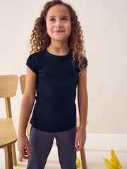 Donkerblauw - Verpakking van 2 T-shirts met pofmouwen van 100% katoen (3-16jaar) - Image 2 of 7