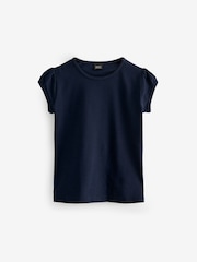 Donkerblauw - Verpakking van 2 T-shirts met pofmouwen van 100% katoen (3-16jaar) - Image 5 of 7
