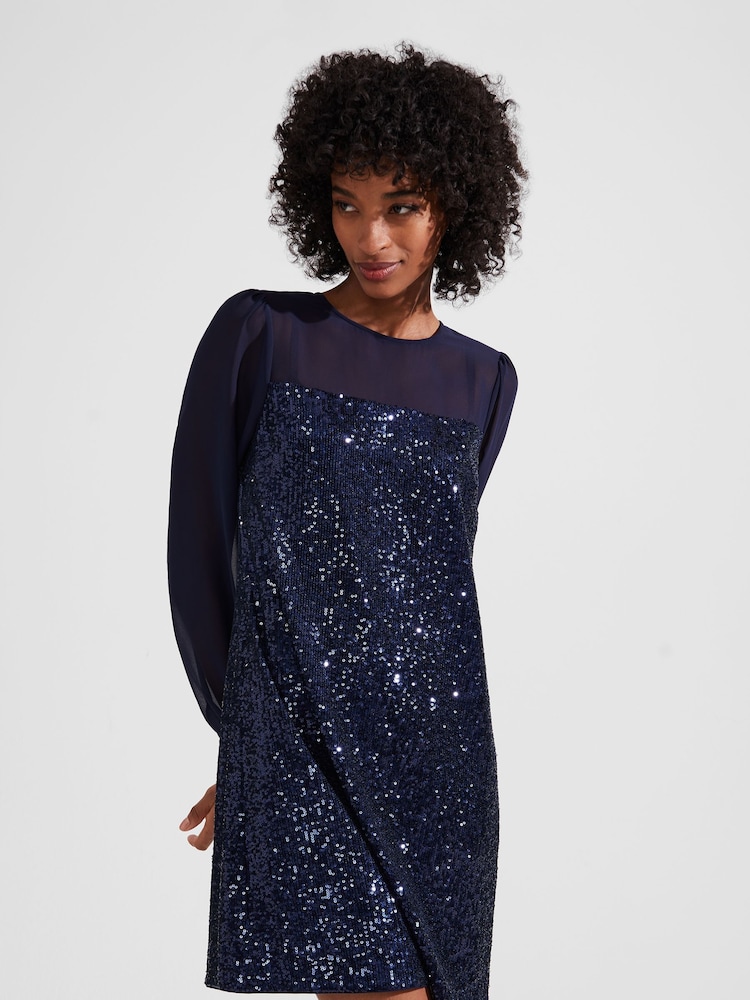 Hobbs Blue Zariah Dress - Image 1 of 4