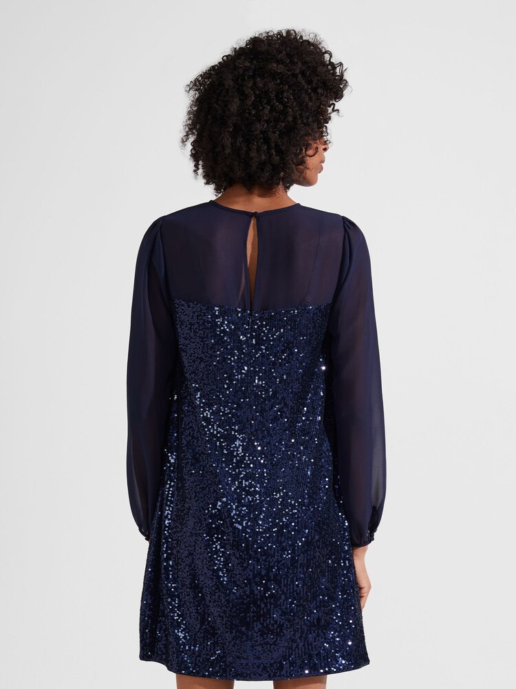 Hobbs Blue Zariah Dress - Image 2 of 4 Hobbs Blue Zariah Dress - Image 2 of 4