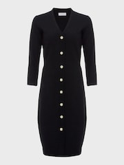 Hobbs Black Petite Marlee Dress - Image 4 of 4