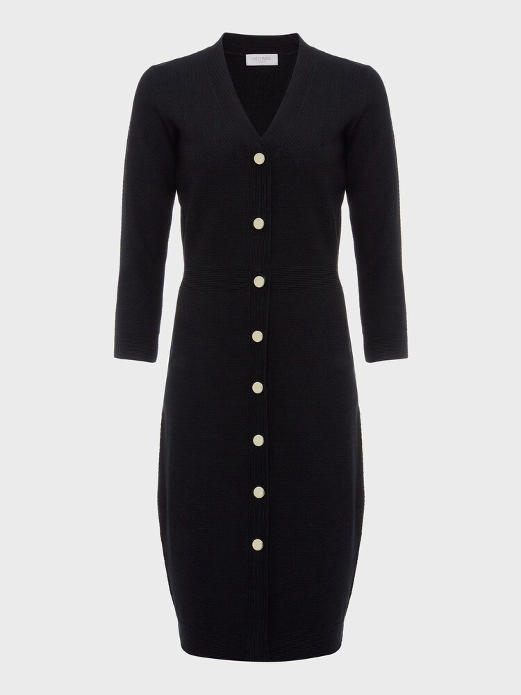 Hobbs Black Petite Marlee Dress - Image 4 of 4