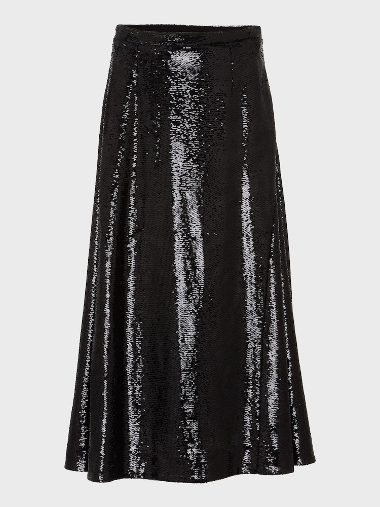 Hobbs Black Sequin Greta Skirt - Image 4 of 4 Hobbs Black Sequin Greta Skirt - Image 4 of 4