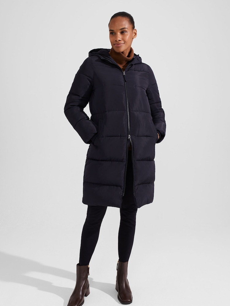 Hobbs Blue Maeve Puffer Coat - Image 1 of 4 Hobbs Blue Maeve Puffer Coat - Image 1 of 4