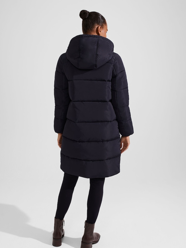 Hobbs Blue Maeve Puffer Coat - Image 2 of 4 Hobbs Blue Maeve Puffer Coat - Image 2 of 4