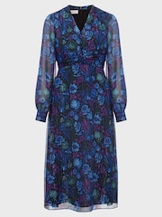 Hobbs Petite Saffron Blue Dress - Image 4 of 4