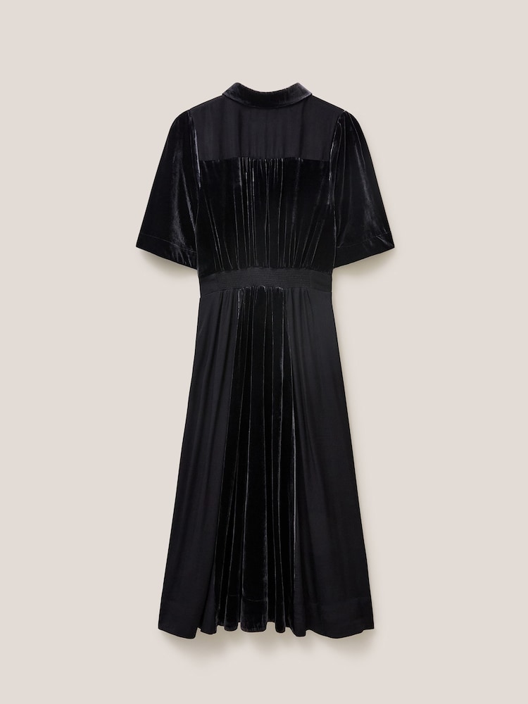 White Stuff Black Willow Velvet Shirt Dress - Image 5 of 5 White Stuff Black Willow Velvet Shirt Dress - Image 5 of 5