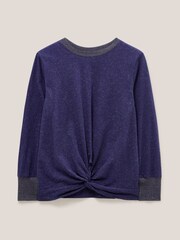 White Stuff Blue Frankie Sparkle Top - Image 4 of 5