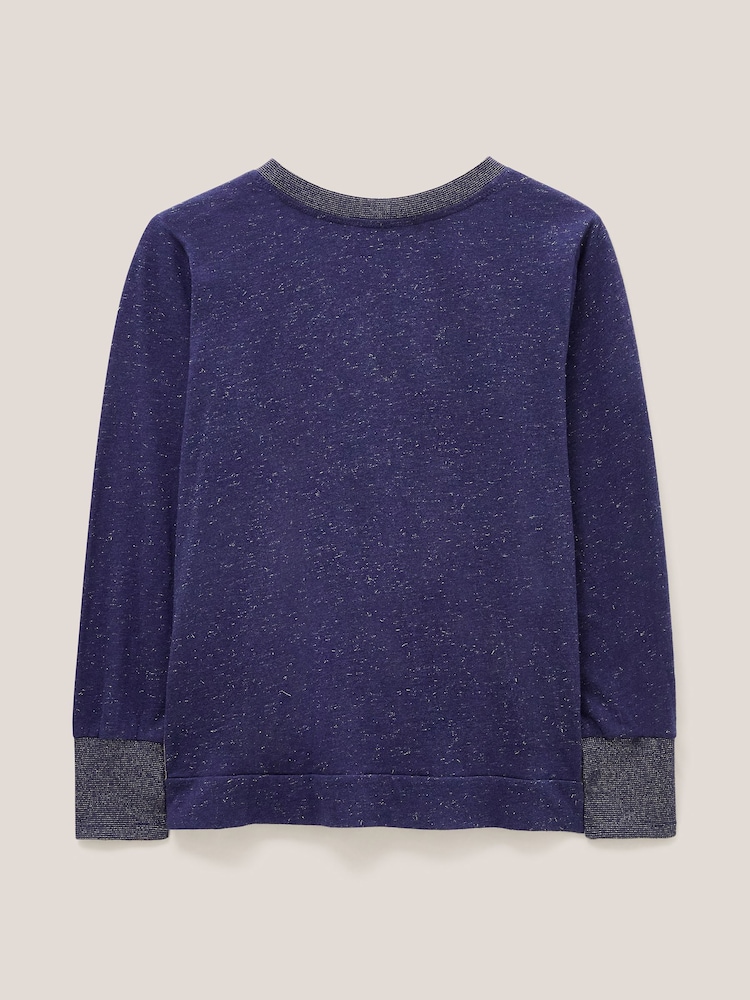 White Stuff Blue Frankie Sparkle Top - Image 5 of 5 White Stuff Blue Frankie Sparkle Top - Image 5 of 5